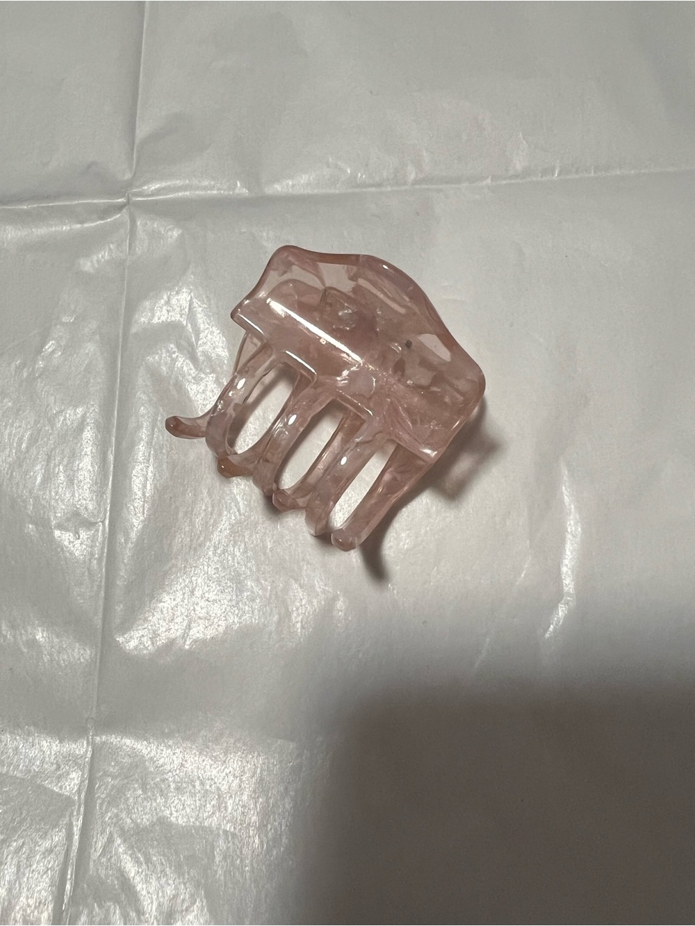 Pink Acrylic Hair Claw Clip